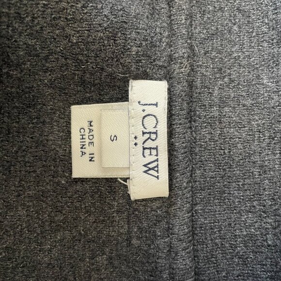 J.Crew Cardigan Sweater Open Front Lightweight Patch Pockets Grey Women's Small - Picture 3 of 8